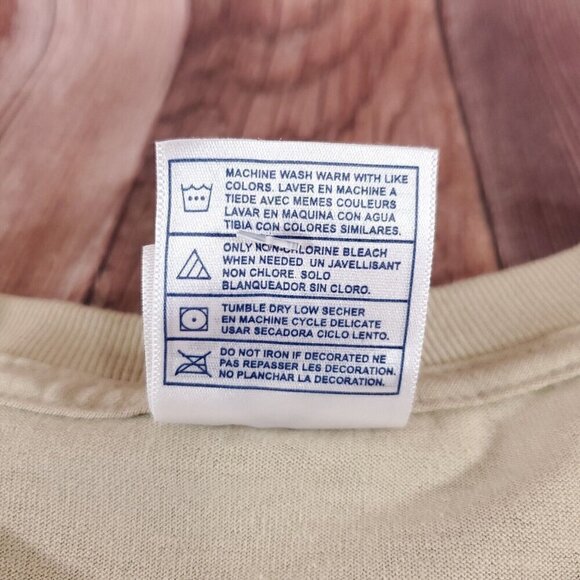 Vintage 1998 AAA Mens Sz XL Elvis Presley Love Me Tender Tan T-Shirt Tee Cotton - Picture 10 of 13